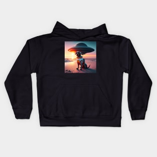 Space Dog #8 Kids Hoodie